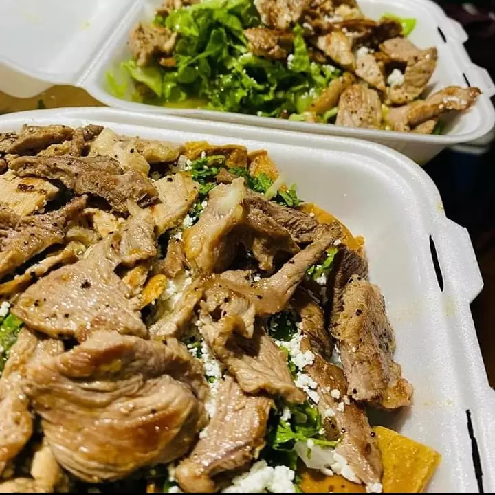 Enchiladas con Carne asada