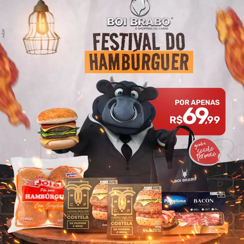 COMBO HAMBÚRGUER 4UN CARA PRETA