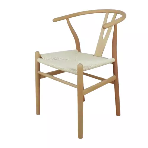 Silla Wishbone madera maciza Natural