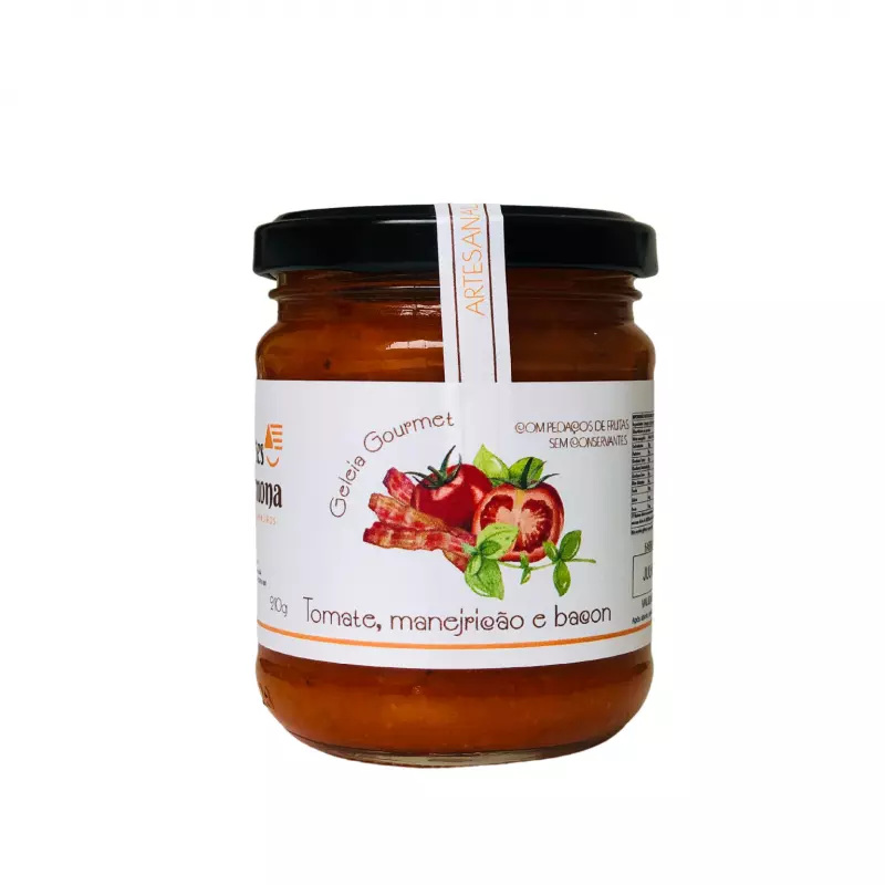 Geleia de Tomate, Manjericão e Bacon