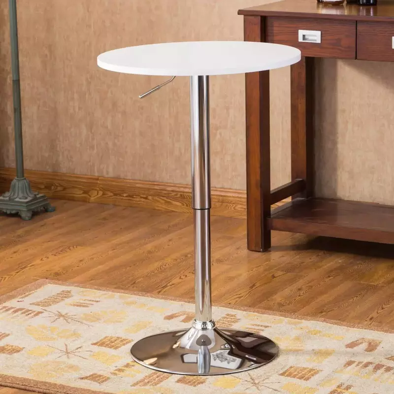 Mesa barra regulable 60cm Blanco