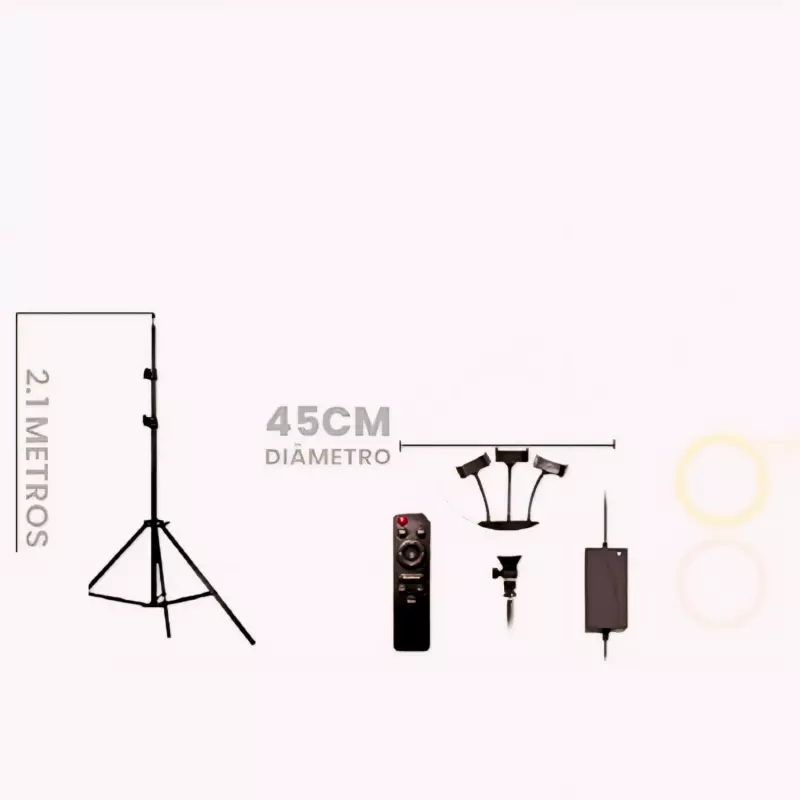 RING LIGHT + TRIPÉ OBERON 13''