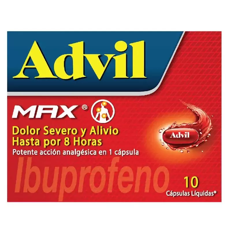 ADVIL MAX X 10 CAPSULAS