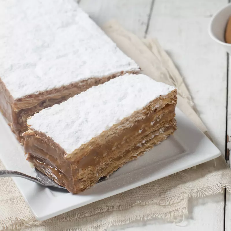 Milhojas de manjar blanco familiar