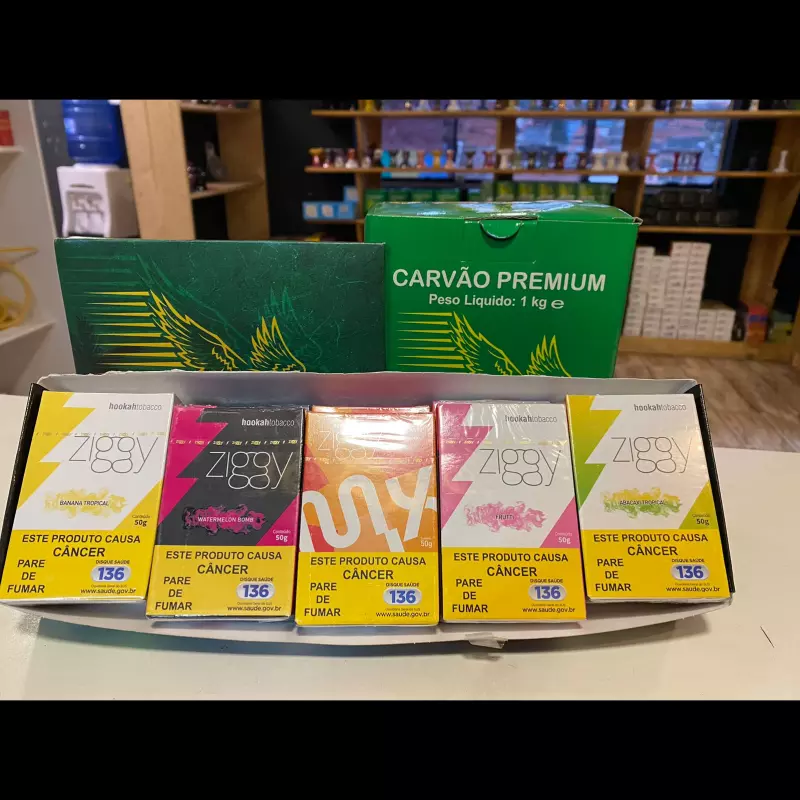 PAC MIX 1KG CARVÃO+1CARTELA 50ALUMIN