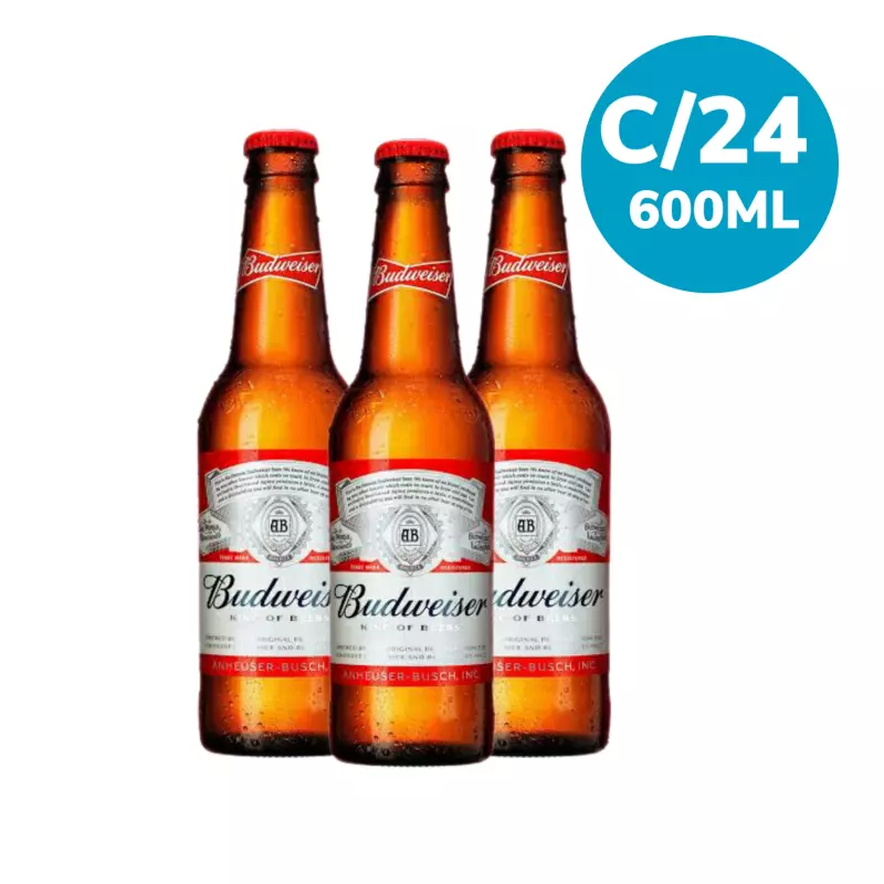 Caixa C/24 Budweiser 600ml