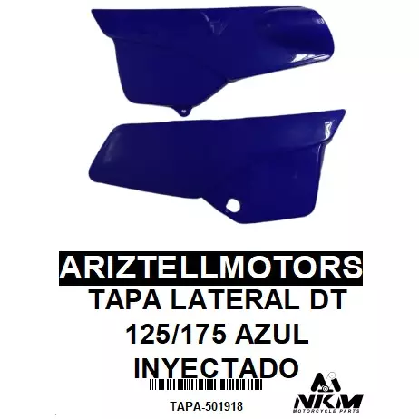 TAPA LATERAL DT 125/175 AZUL INYECT