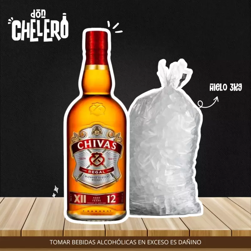 CHIVAS REGAL 12 AÑOS x 750 ML