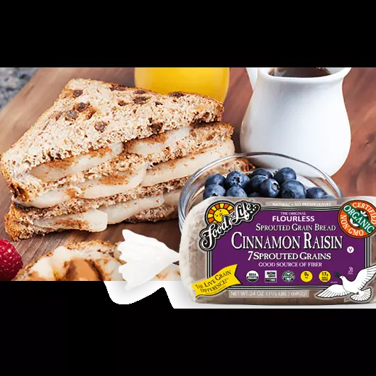 Pan con pasas y canela