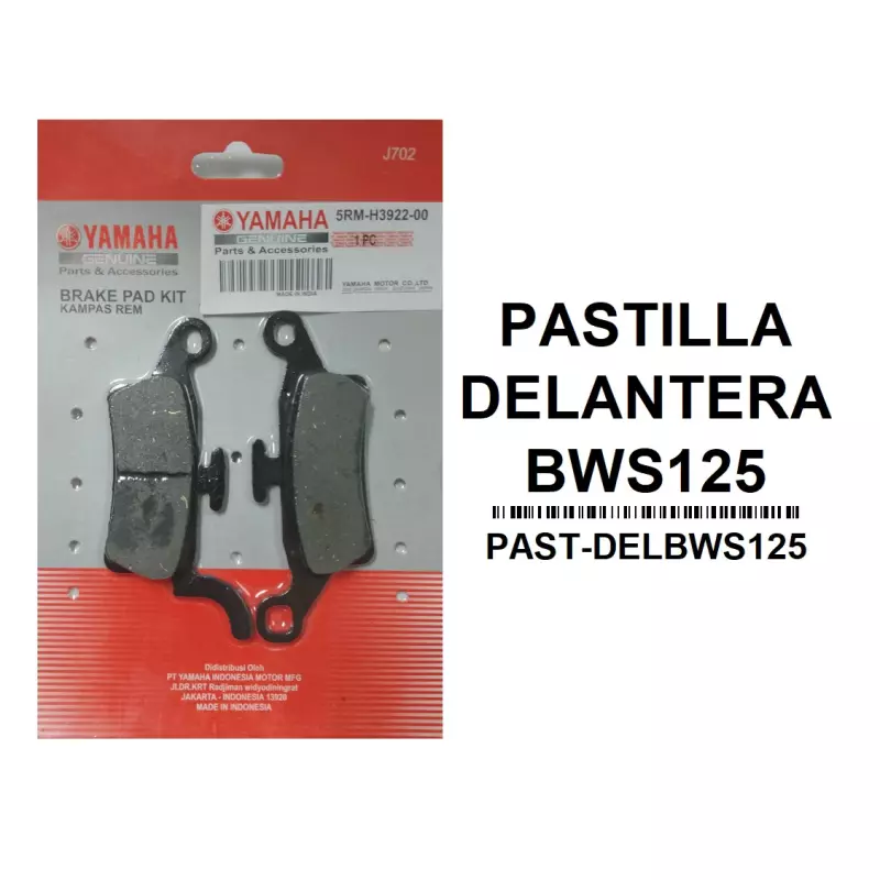 PASTILLA DELANTERA BWS125 TO