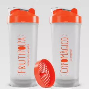 Copo Mágico 600ml. Transp. | Laranja