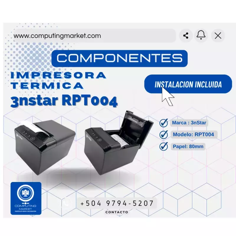 Impresora Térmica 3nStar RPT004