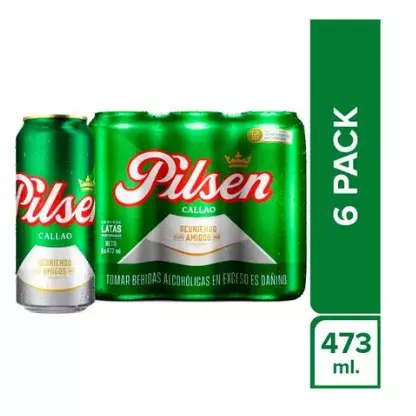 Cerveza Pilsen Pack De 6 Unds -473ML