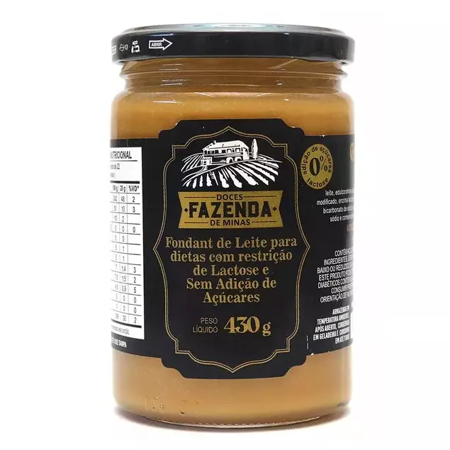 Doce de leite diet e zero lactose