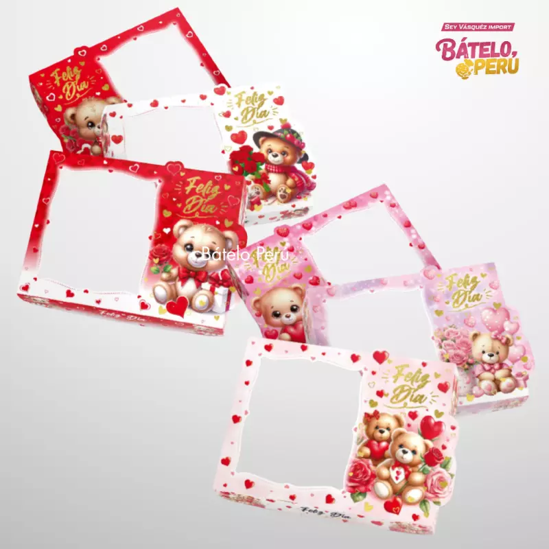 Caja de 12 chocotejas - San Valentin