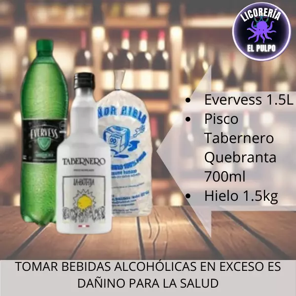 Pisco tabernero+Everes+hielo