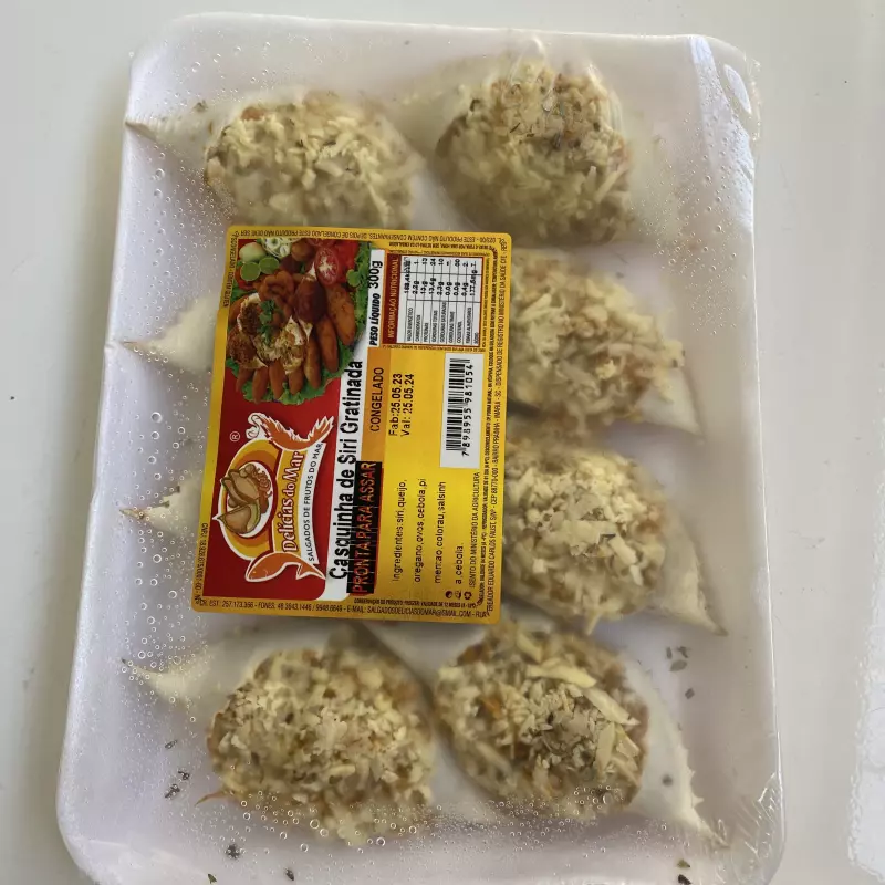 casquinha de siri gratinada