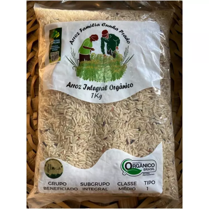 Arroz integral orgânico - Luiz