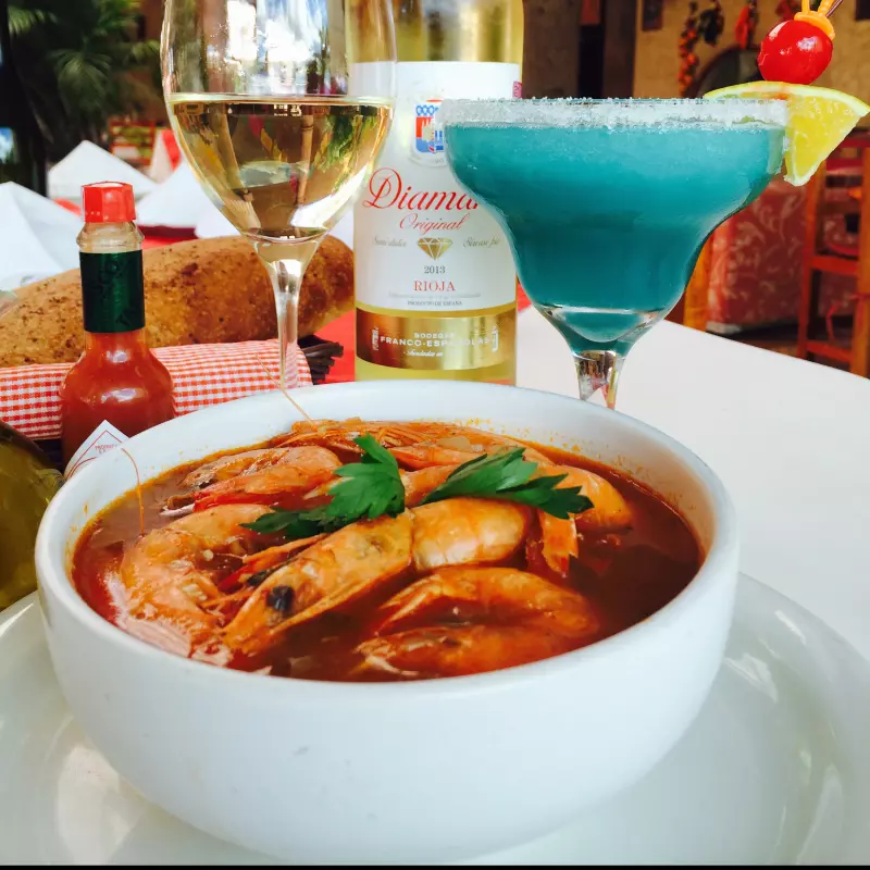 Caldo de camarón
