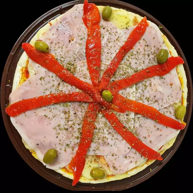 Pizza de Jamon y Morron