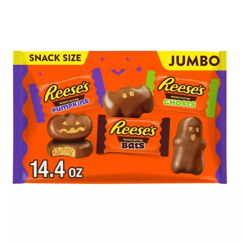 Reese’s pumpkin, ghosts & bats