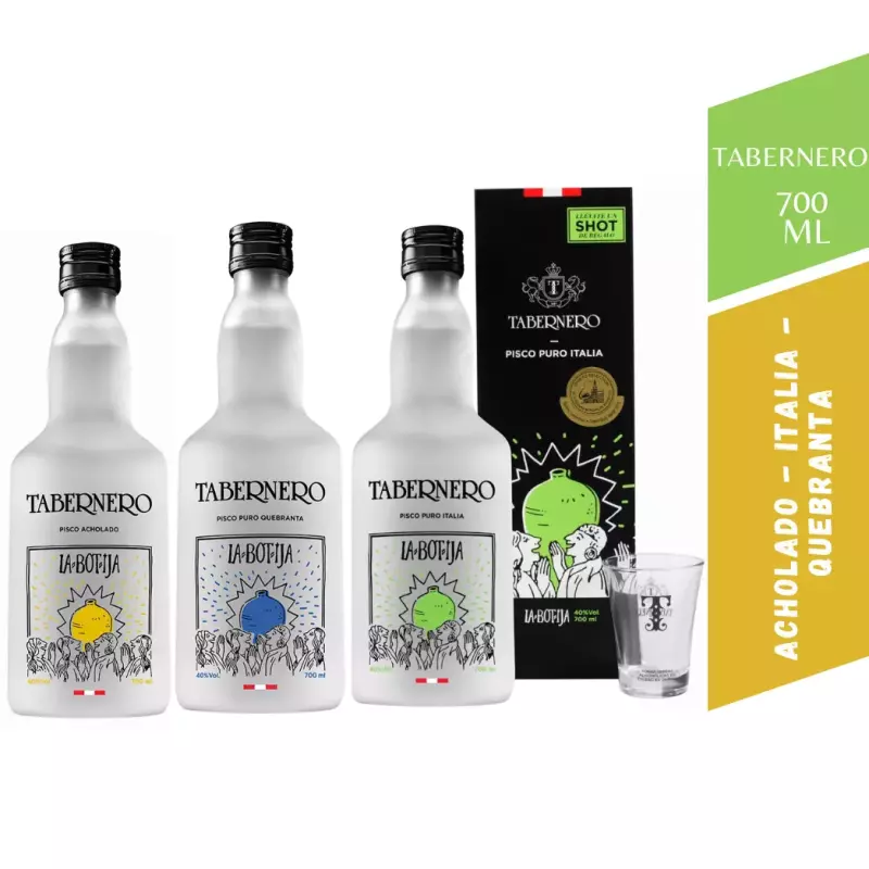 Pisco La Botija Tabernero - 700 Ml