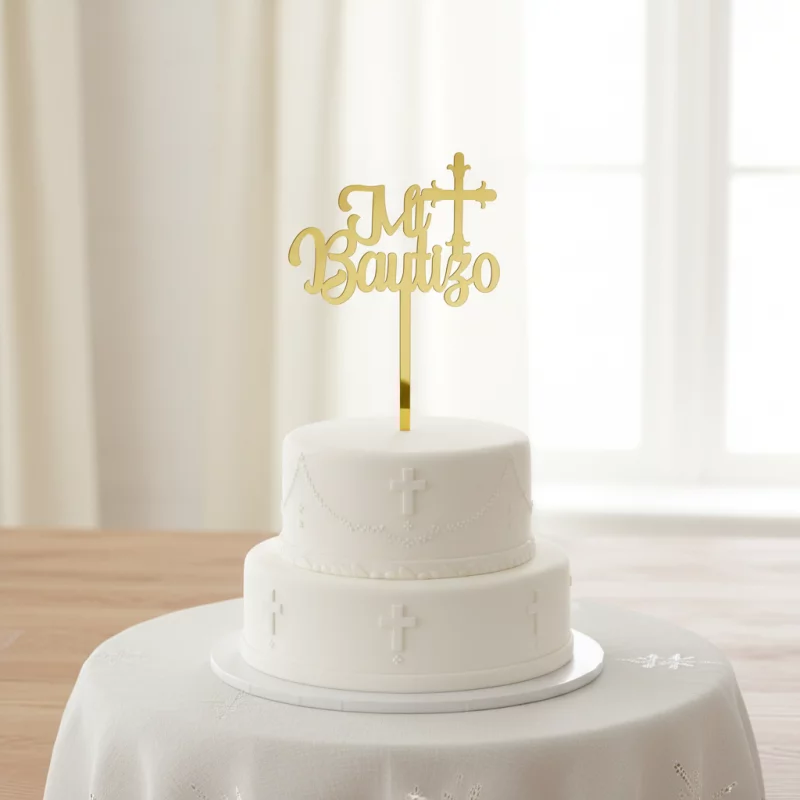 T016  TOPPER MI BAUTIZO- 16X10