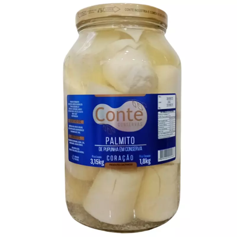 Palmito Pupunha Coração 1,8 kg