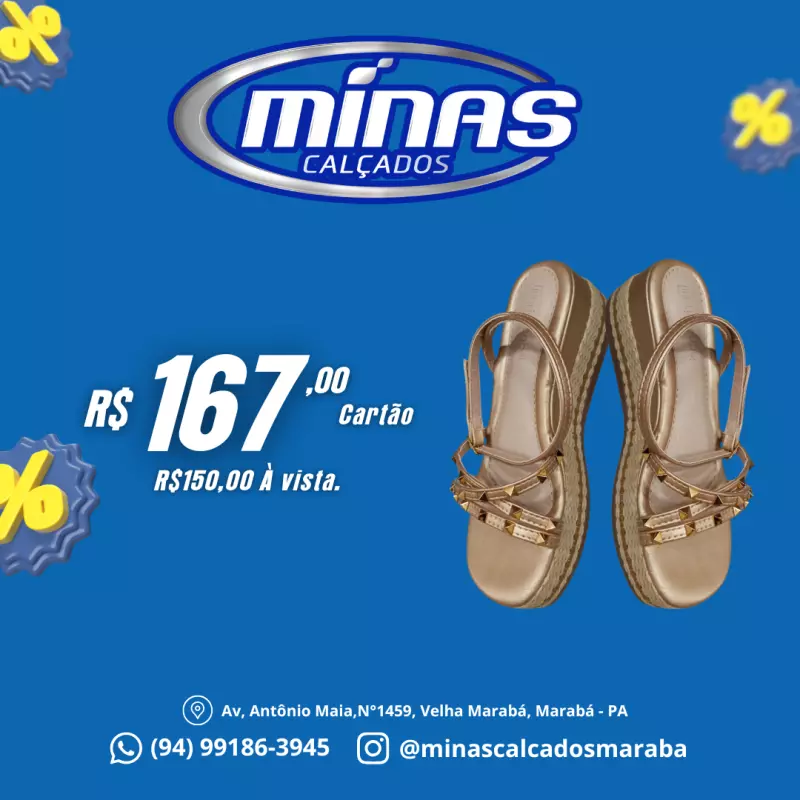 Sandália Ouro RF:61024