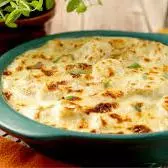 Gratin de Batata com Milho e Tomate