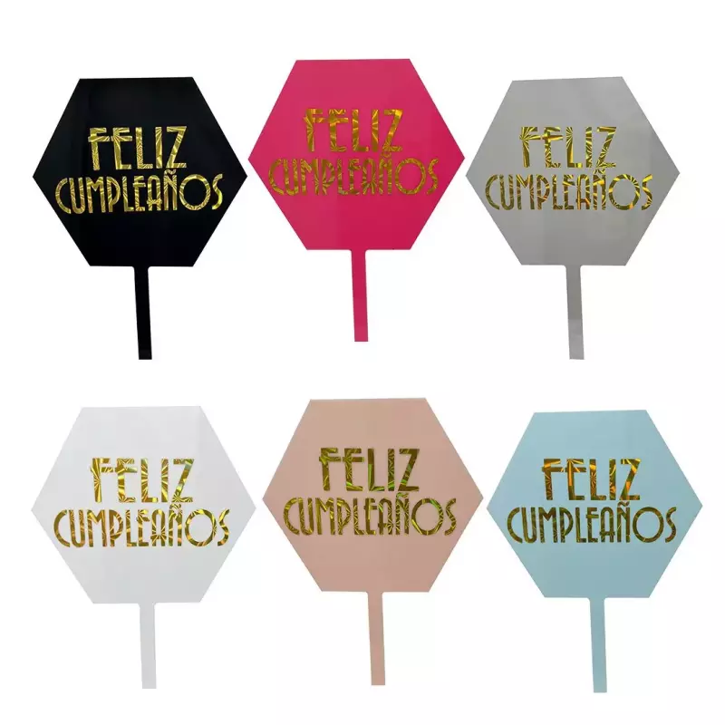 T012 TOPPER FELIZ CUMPLEAÑOS SURTIDO