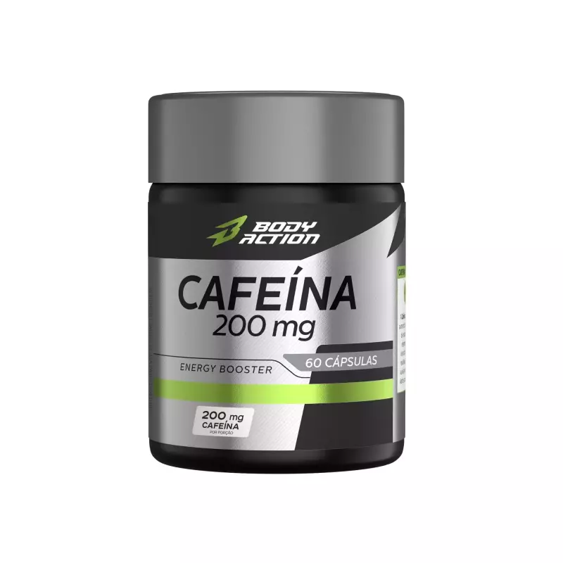 Cafeína 200mg 60 Cáps. - Bodyaction