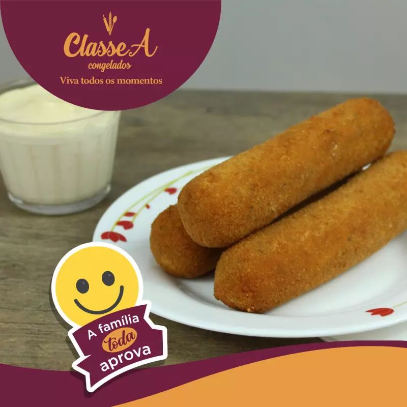 Croquete de Gado com requeijão