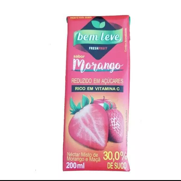 SUCO BEM LEVE MORANGO 200 ML