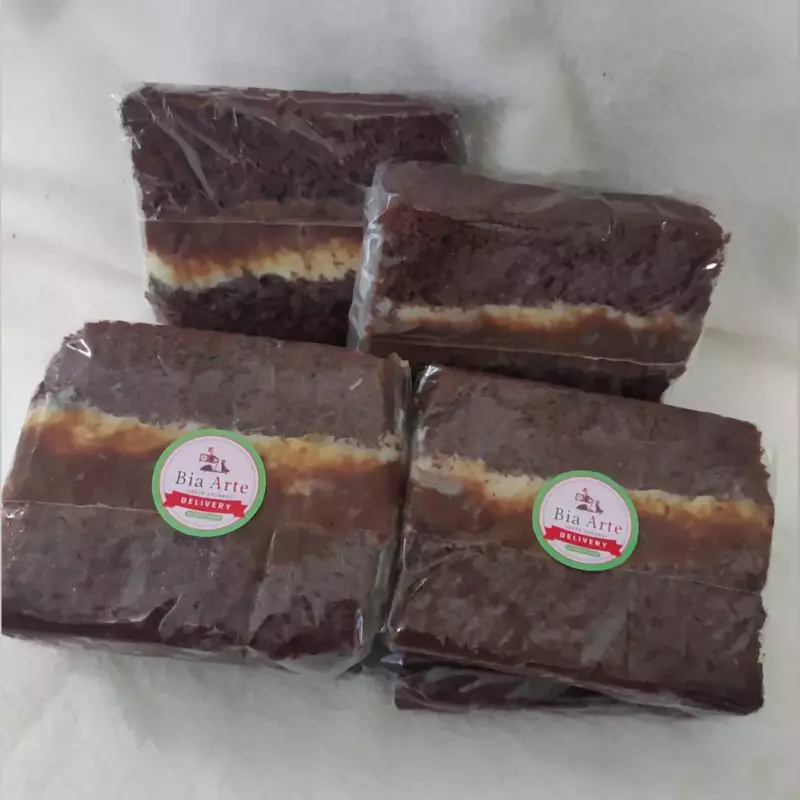 Fatia de bolo gelado