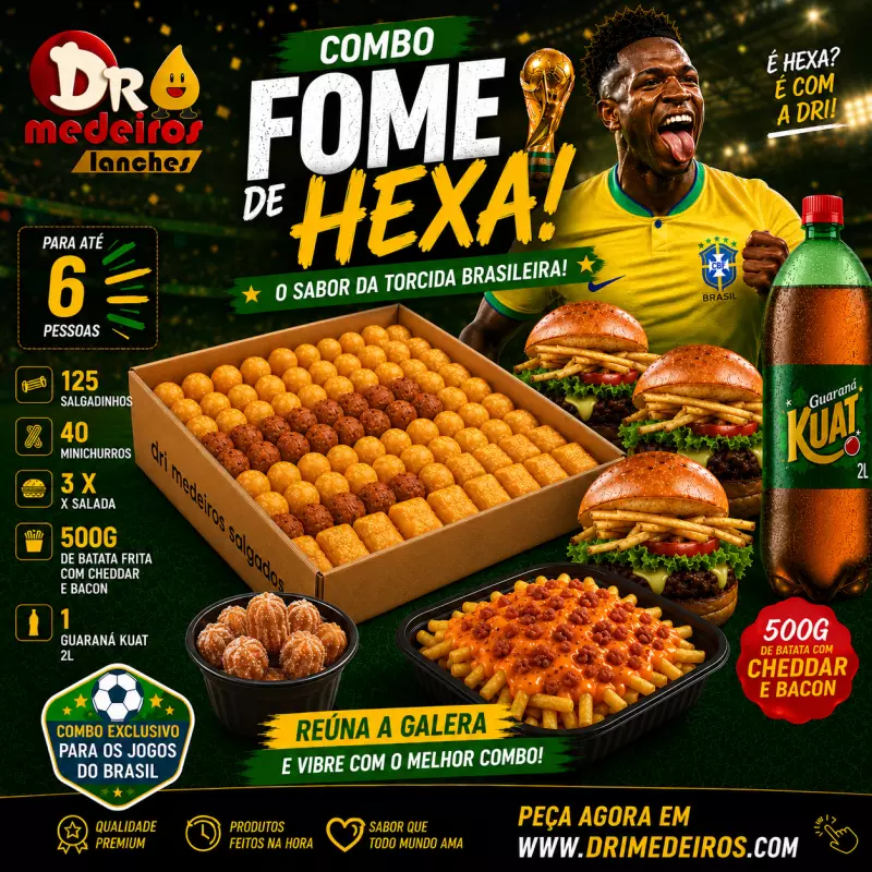 FOME DE HEXA🇧🇷 (até 6 pessoas)