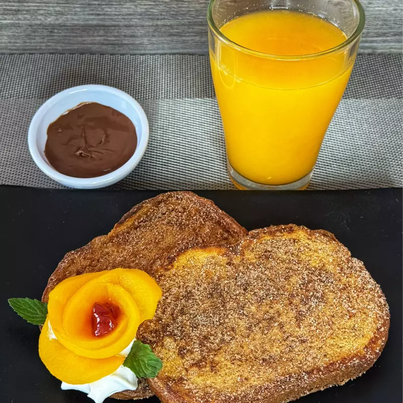 Desayuno completo - pan fracés
