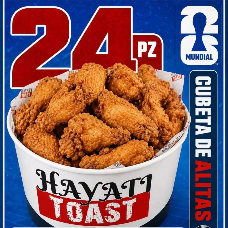 Cubeta Alitas KFC 24pz