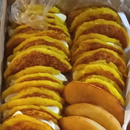 Mini Cachapas rellenas de queso