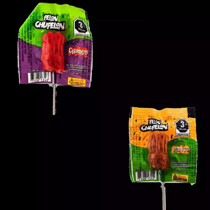 Pelon chúpelon mango y chamoy