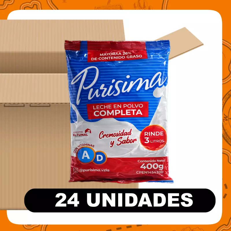 Bulto Purísima Leche Completa 400g