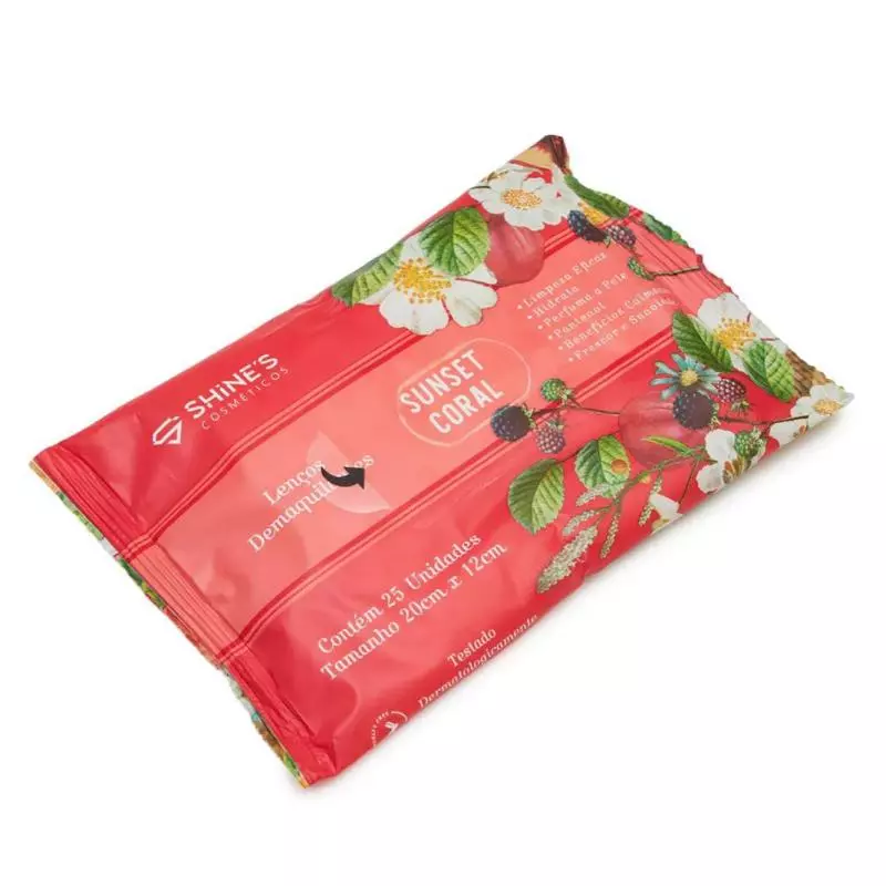 Lenço Demaquilante Sunset Coral