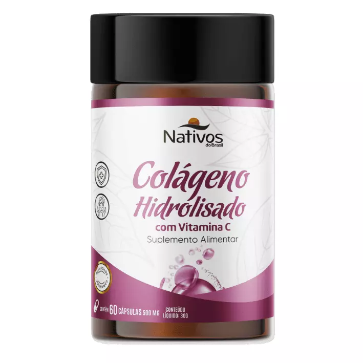 Colágeno Hidro - Nativos 60cp 500mg