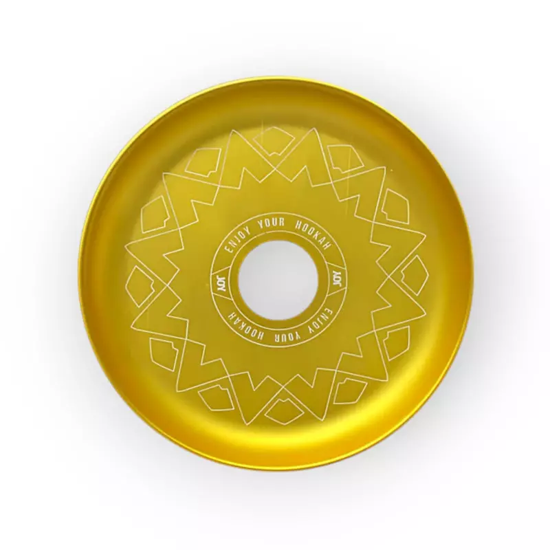 Prato Joy Hookah Dourado Grande