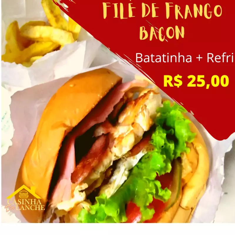 Filé de frango bacon