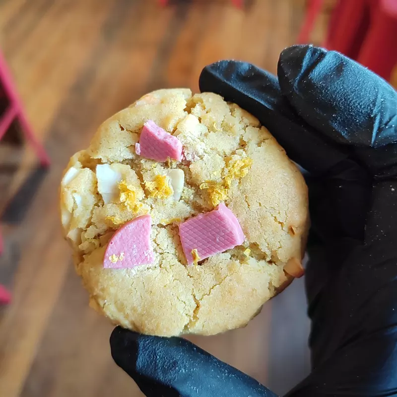 Galleta coco limón frambuesa