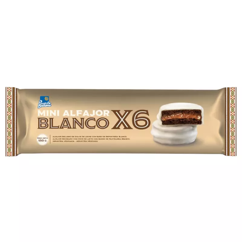 PACK ALFAJORCITO BLANCO X6 150g