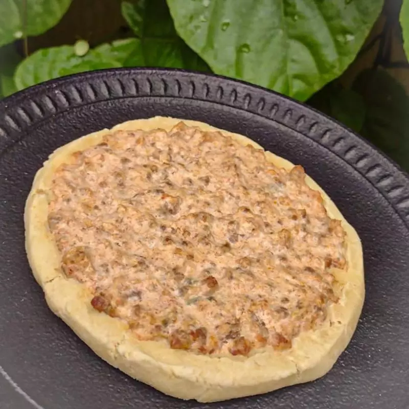 Esfiha aberta rústica