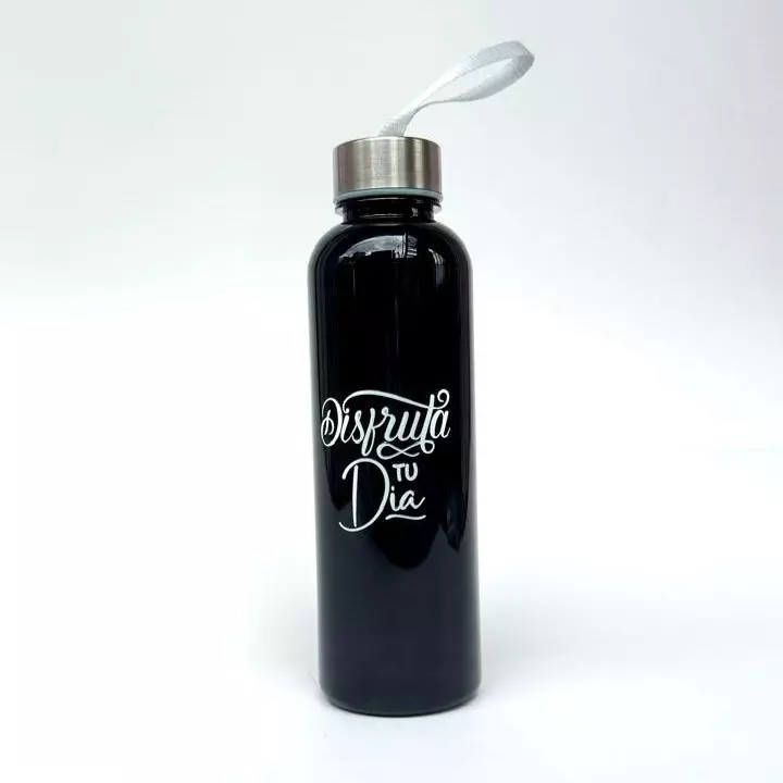 Termo botilito plástico negro