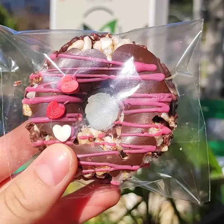 Rosquinha de bolacha de arroz